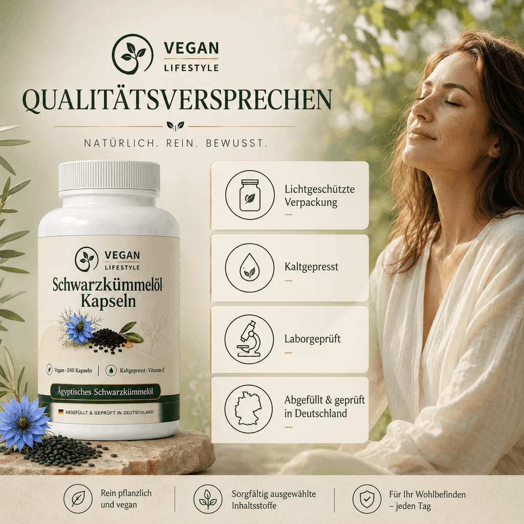 Ägyptisches Schwarzkümmelöl - 240 vegane Softgels