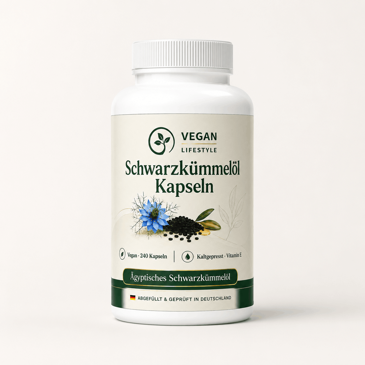 Ägyptisches Schwarzkümmelöl - 240 vegane Softgels