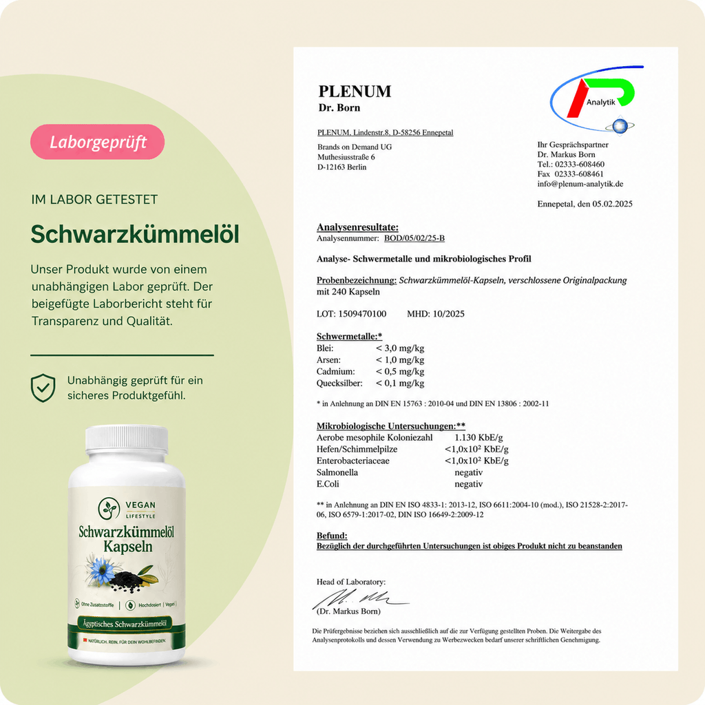 Ägyptisches Schwarzkümmelöl - 240 vegane Softgels